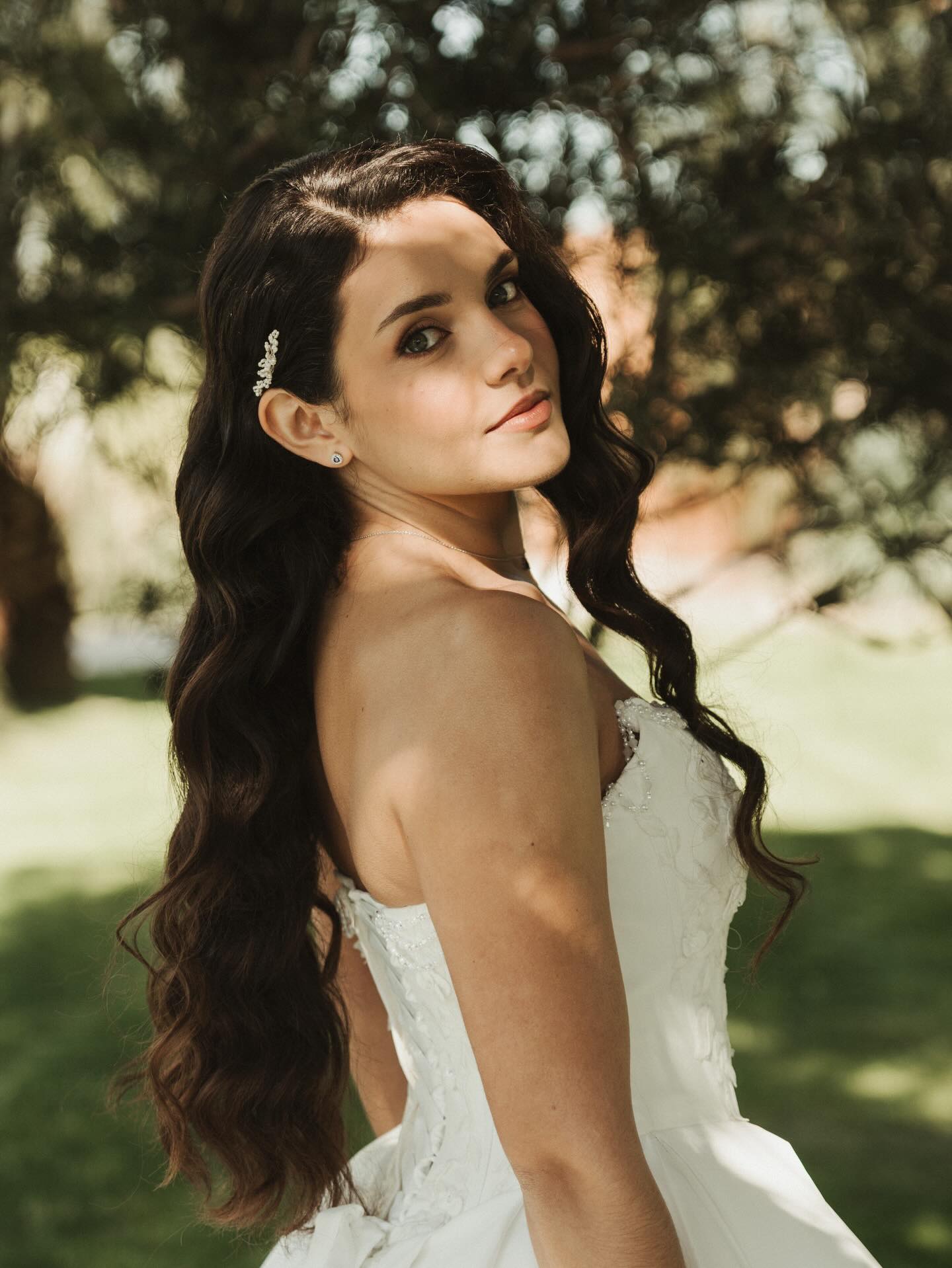 Romantic braided bridal hairstyle